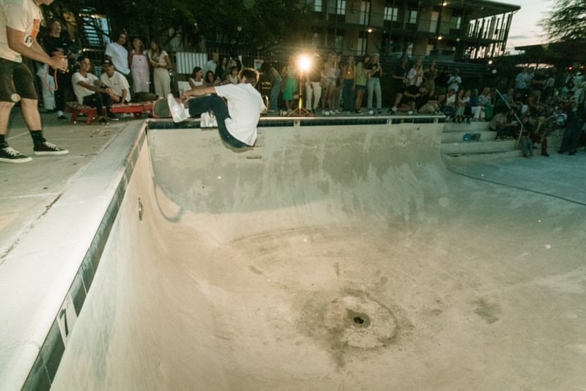 A picture of me skating a pool in Provo